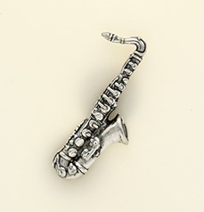Anstecker Saxophon Zinn