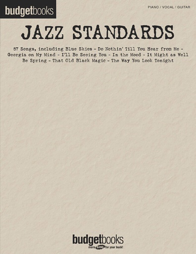 [400950] Jazz Standards - Budget Books