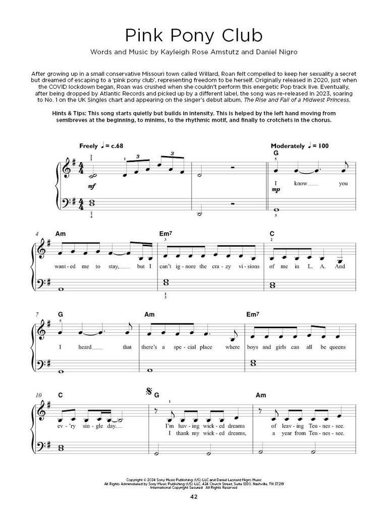 Chart Hits of 2024-2025 - Really Easy Piano