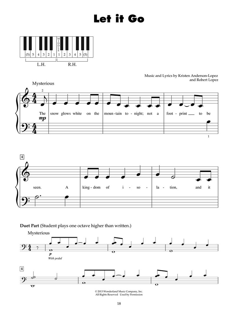 Frozen - Five Finger Piano