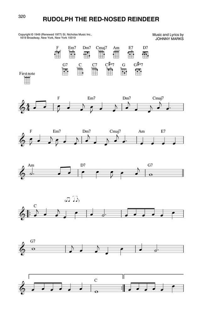 Christmas Ukulele Fake Book
