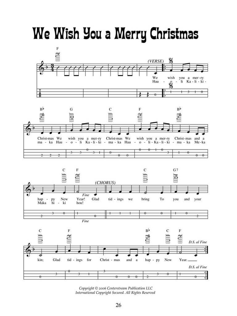 Christmas Ukulele Hawaiian Style