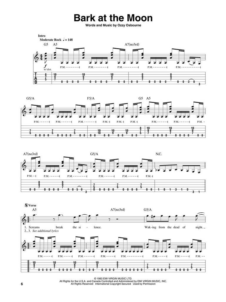 Ultimate Ozzy Osbourne - Guitar Play-Along Vol. 64