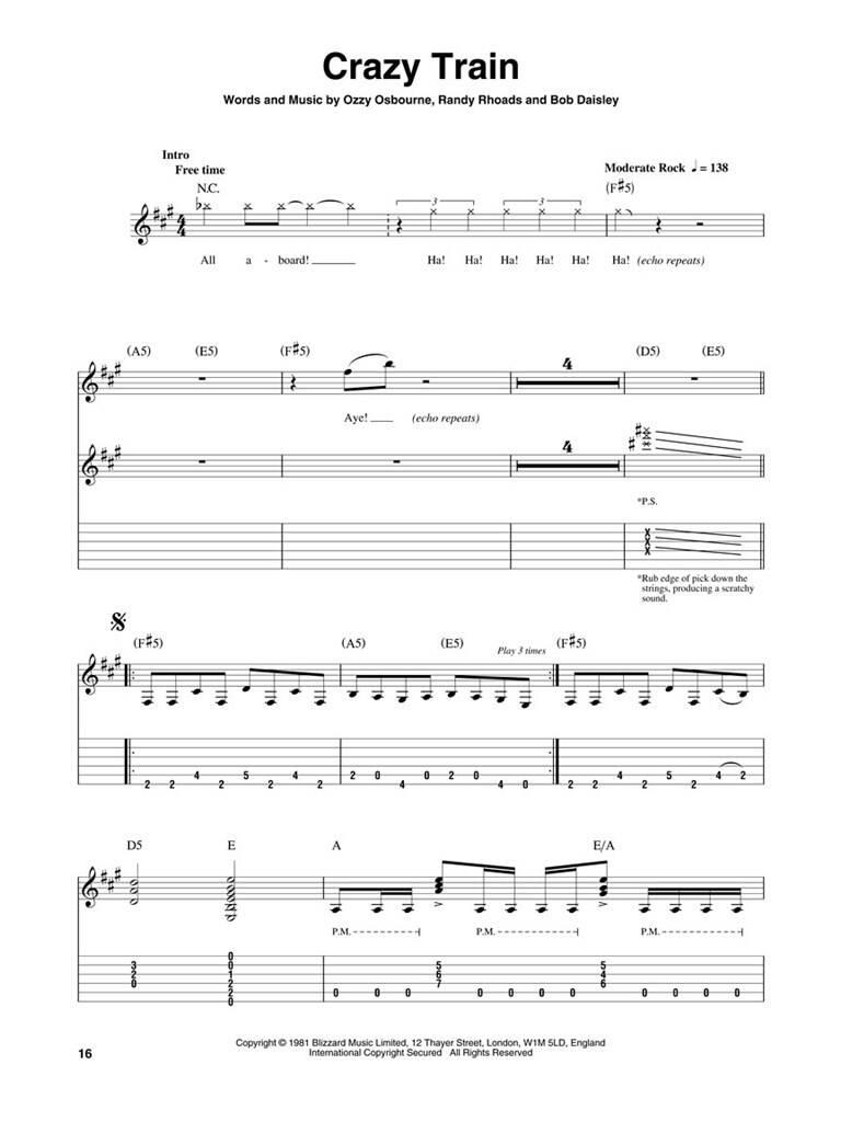 Ultimate Ozzy Osbourne - Guitar Play-Along Vol. 64