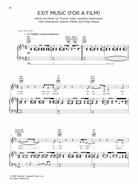 Radiohead - The Piano Songbook