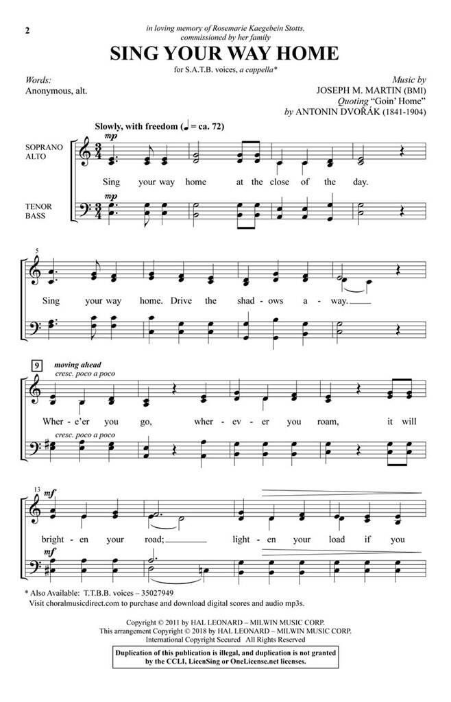 Sing your way home