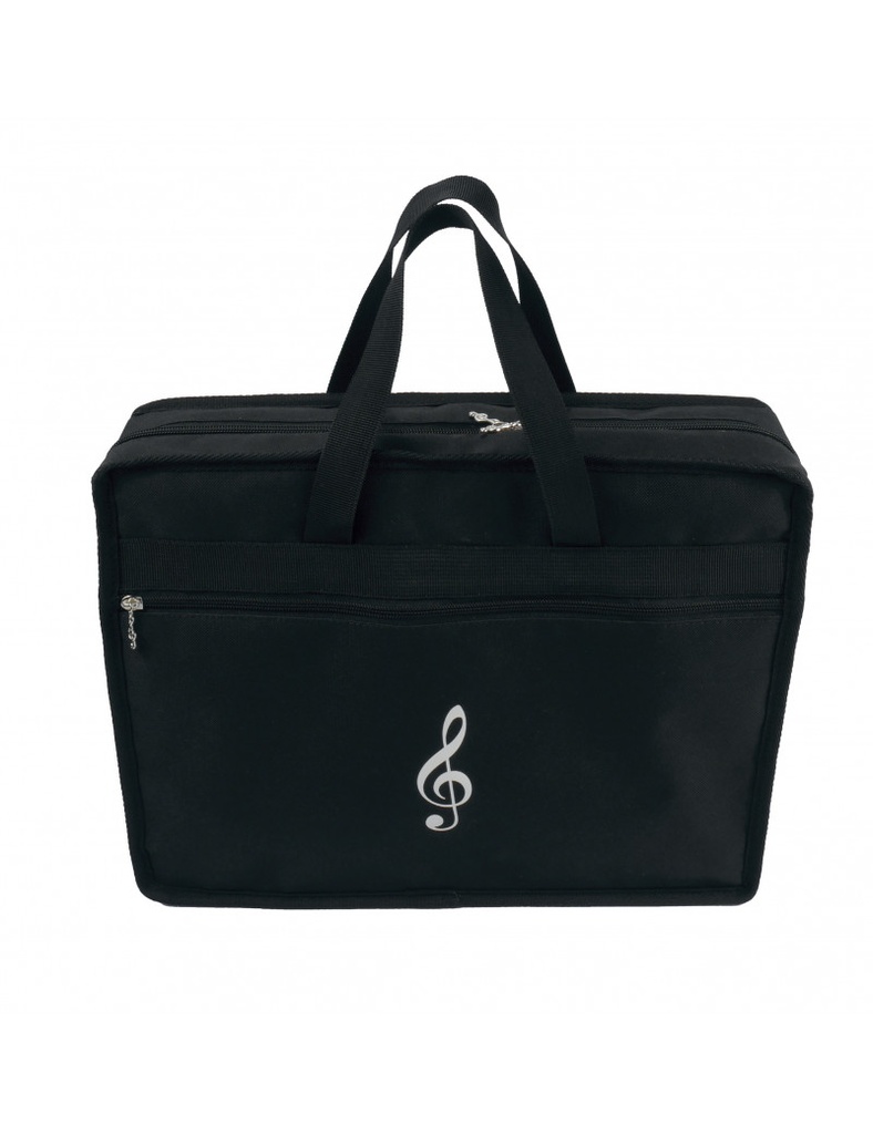 Musik Portfoliotasche "Violinschlüssel" schwarz