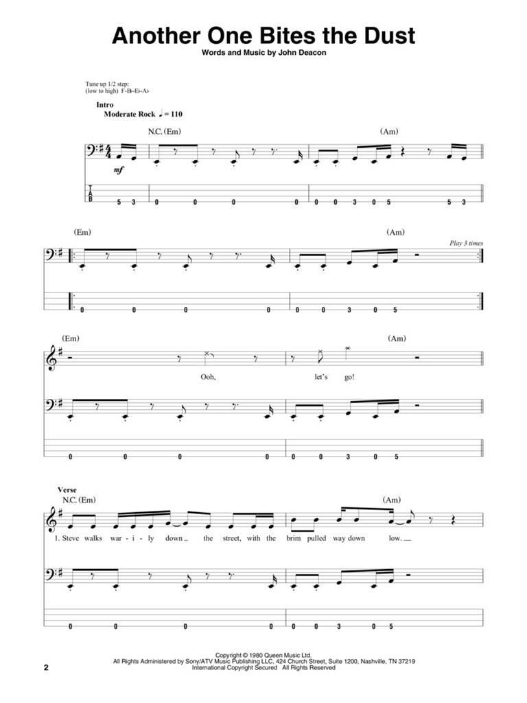 Queen - Bass Play-Along Vol. 39