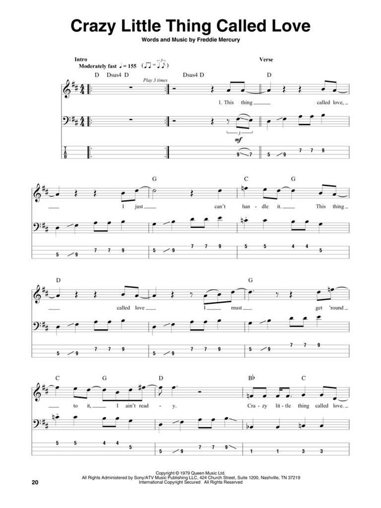 Queen - Bass Play-Along Vol. 39