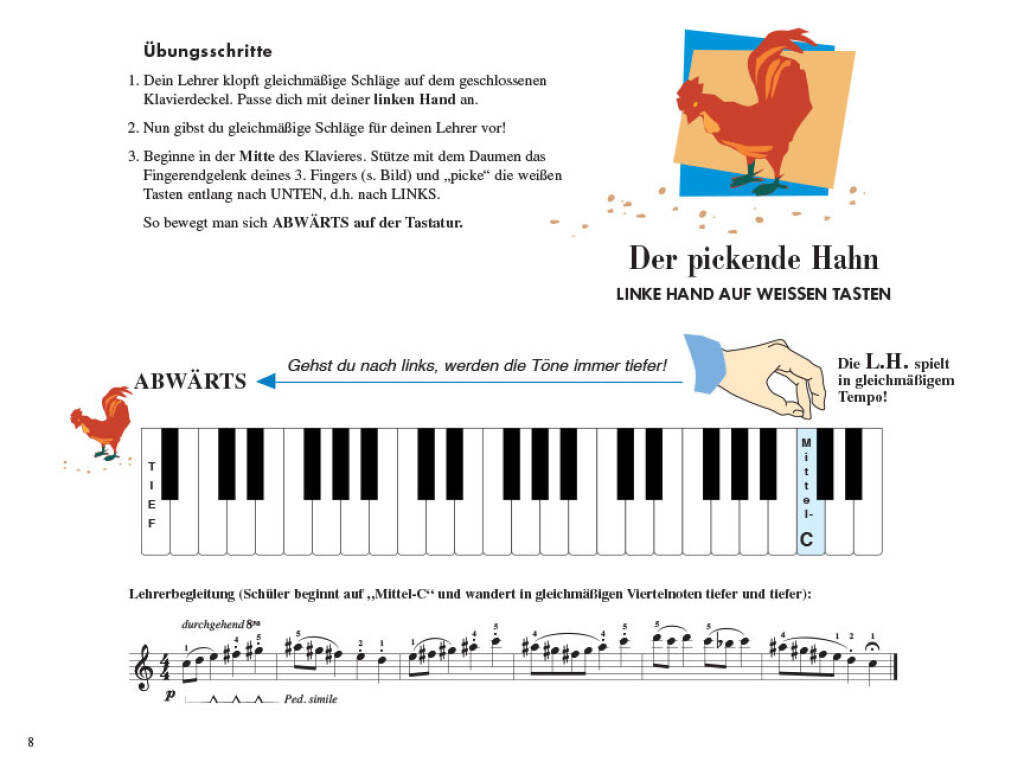 Piano Adventures Unterrichtsheft Stufe 1 Band 1 (+Online Audio) Stufe 1 Band 1