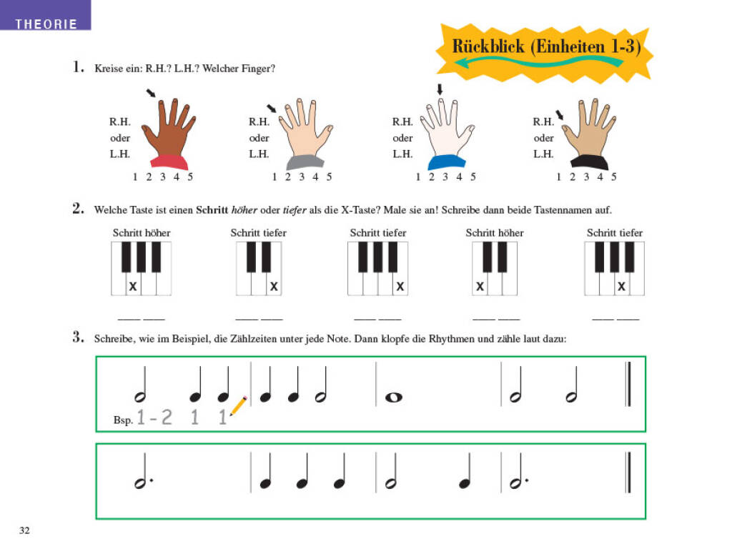 Piano Adventures Unterrichtsheft Stufe 1 Band 1 (+Online Audio) Stufe 1 Band 1