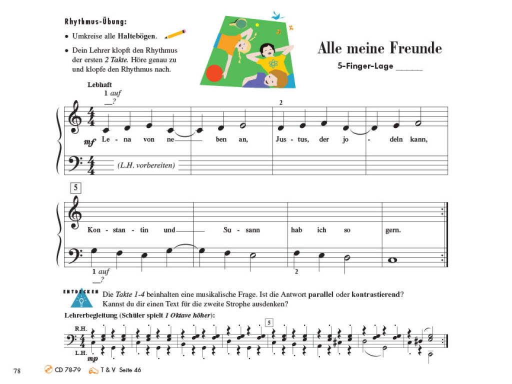 Piano Adventures Unterrichtsheft Stufe 1 Band 1 (+Online Audio) Stufe 1 Band 1