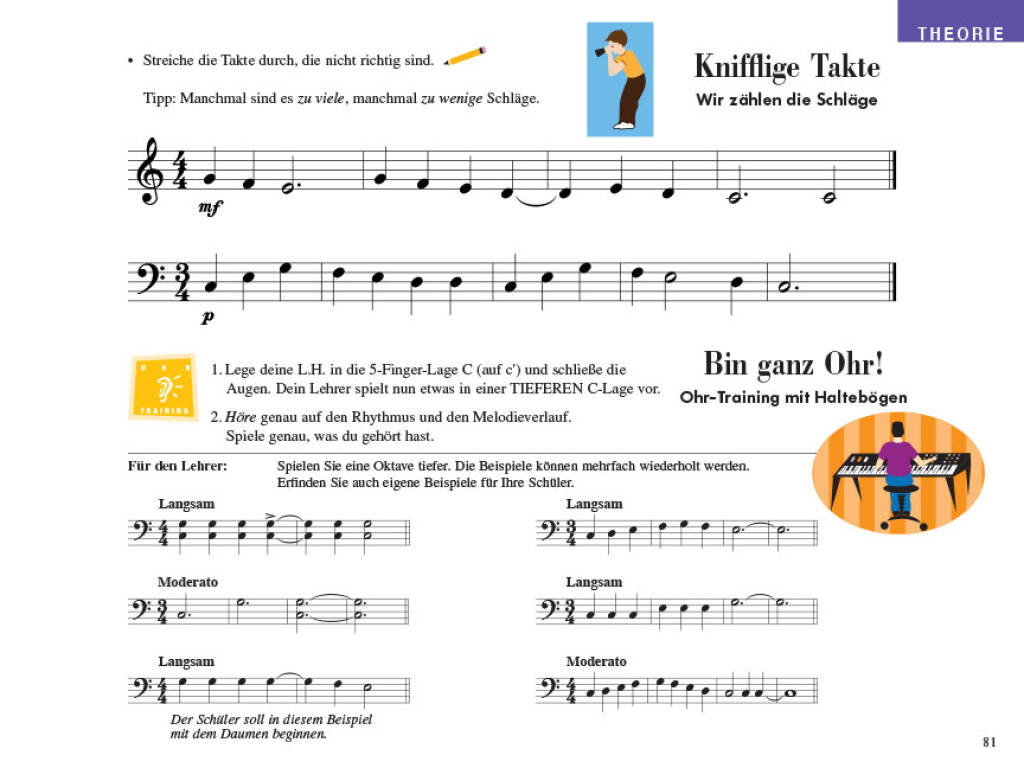 Piano Adventures Unterrichtsheft Stufe 1 Band 1 (+Online Audio) Stufe 1 Band 1