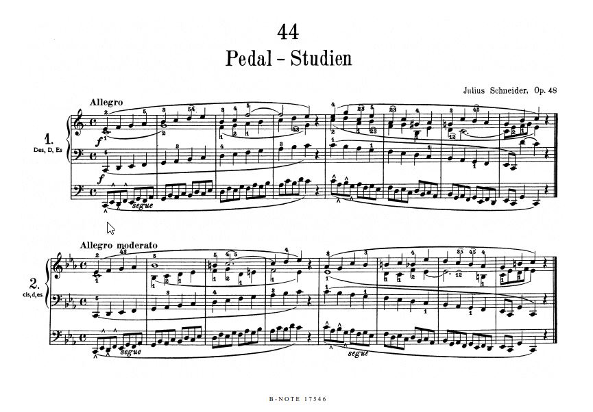 Pedalstudien 2 op. 48