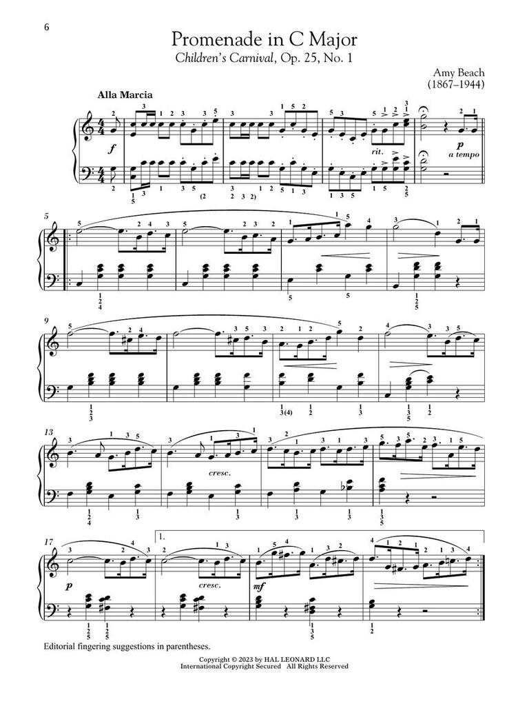 Piano Music by Women Composers Band 1