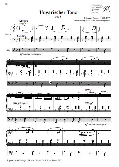 Tänze in der Orgelmusik