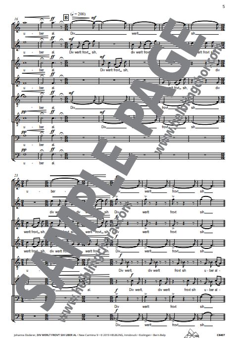 Div werlt frovt sih uber al