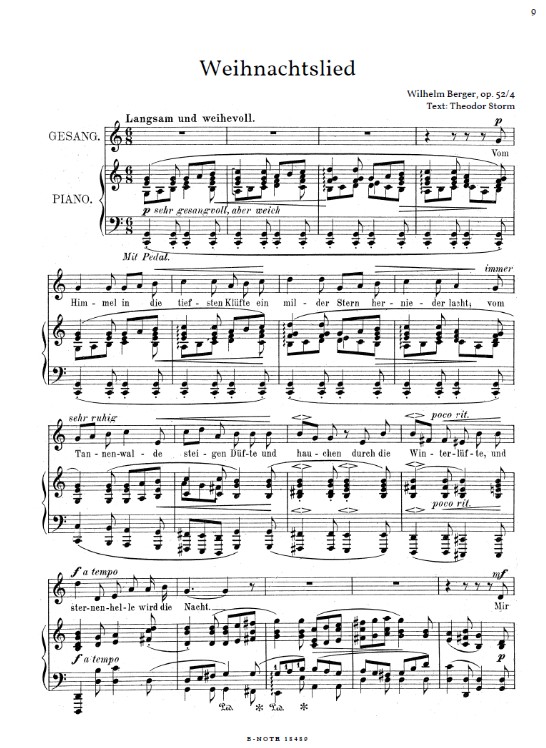 Lieder der Romantik zur Weihnachtszeit
