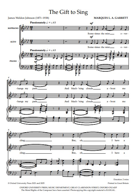 The gift to sing