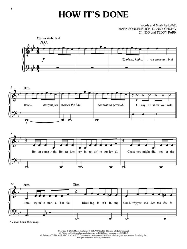 KPop Demon Hunters - Easy Piano Edition