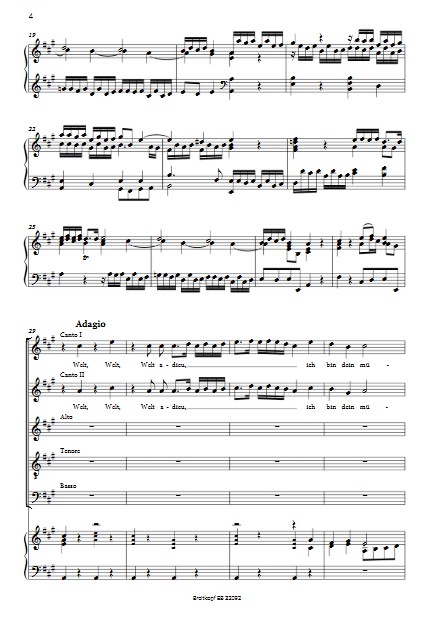 Welt adieu, ich bin dein müde