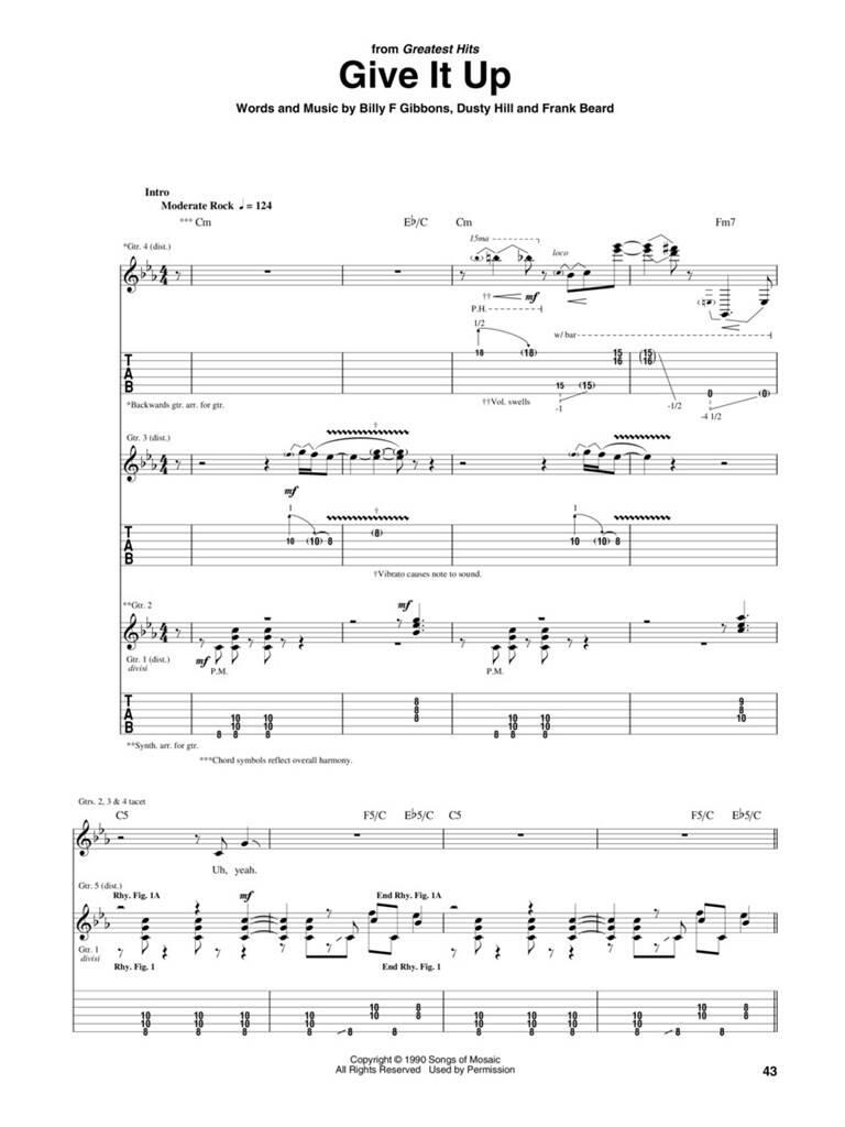 ZZ Top Guitar Anthology