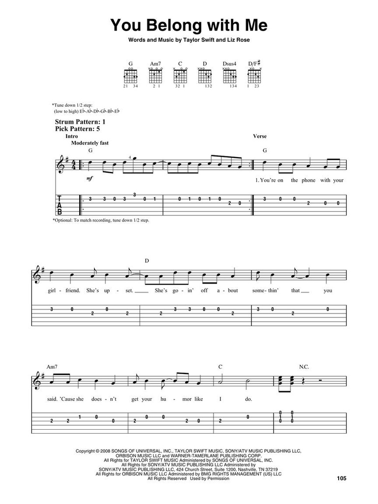 Taylor Swift - Easy Guitar Anthology