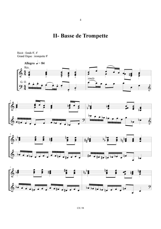 Suite du cinquieme ton