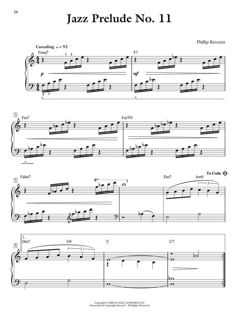 Jazz Preludes for Piano