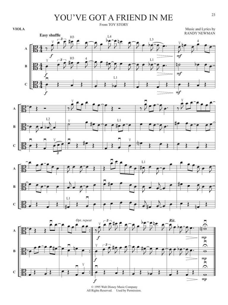 Flex-Pops for Strings - Disney - Viola