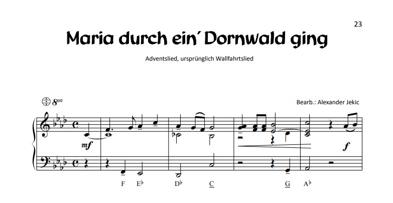 Weihnachtslieder im klassischen Satz