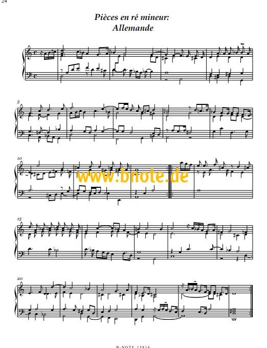 Pieces de Clavecin 1