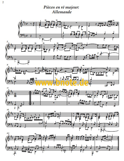 Pieces de Clavecin 2