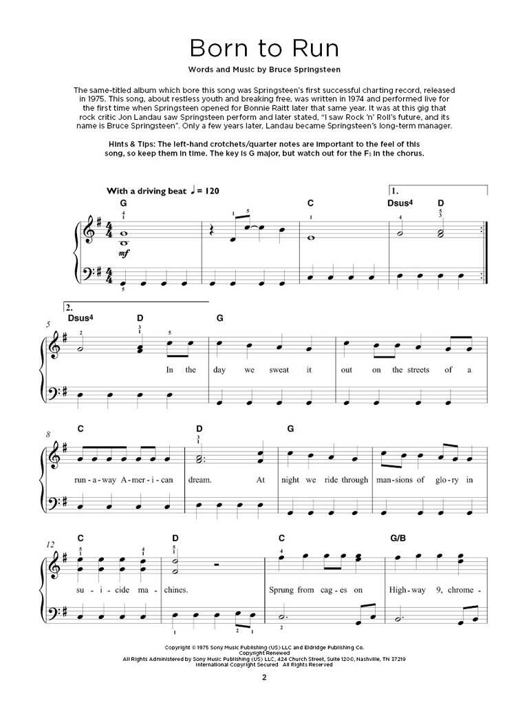 Bruce Springsteen - Really Easy Piano