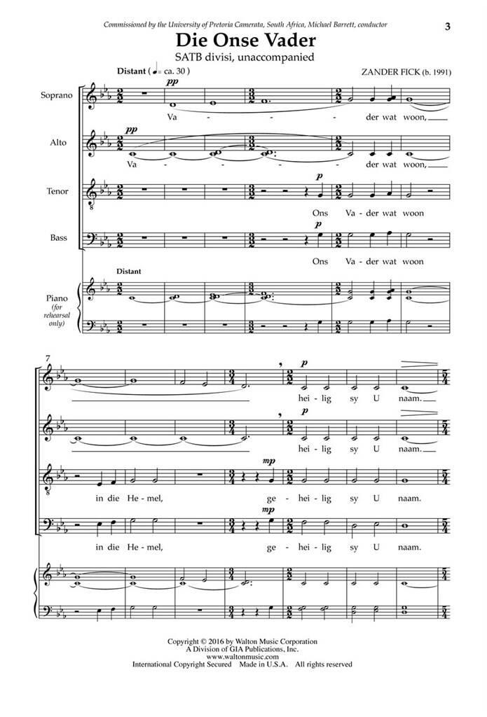 Die Onse Vader (The Lord's Prayer in Afrikaans)