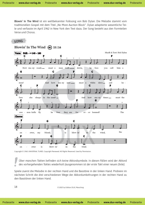 Pop Piano Patterns - Vom Leadsheet zum freien Begleiten