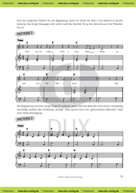 Pop Piano Patterns - Vom Leadsheet zum freien Begleiten