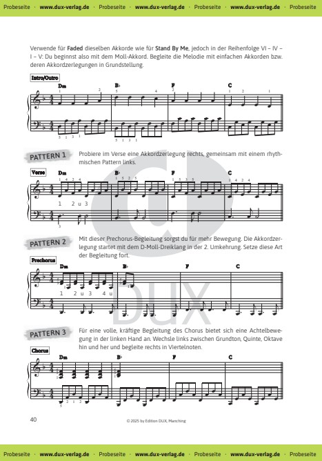 Pop Piano Patterns - Vom Leadsheet zum freien Begleiten