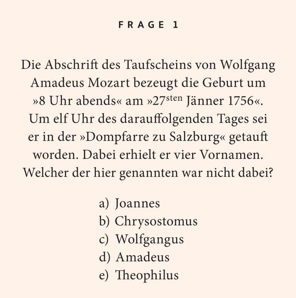 Mozart-Quiz