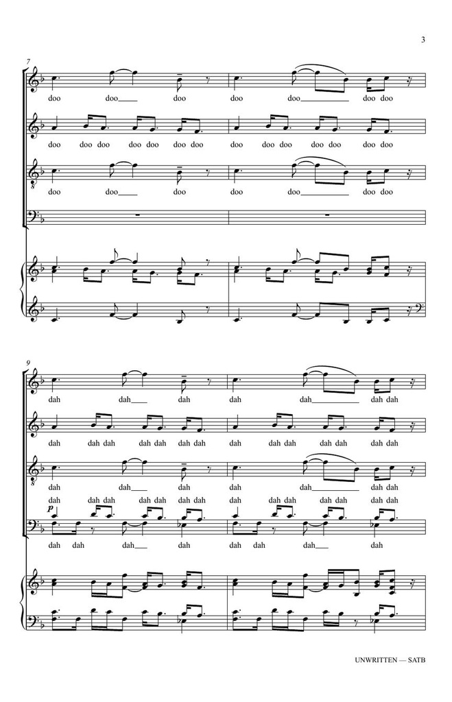 Unwritten (incorporates “Prelude in F Major”- English Suite IV BWV 809 by J.S. Bach)