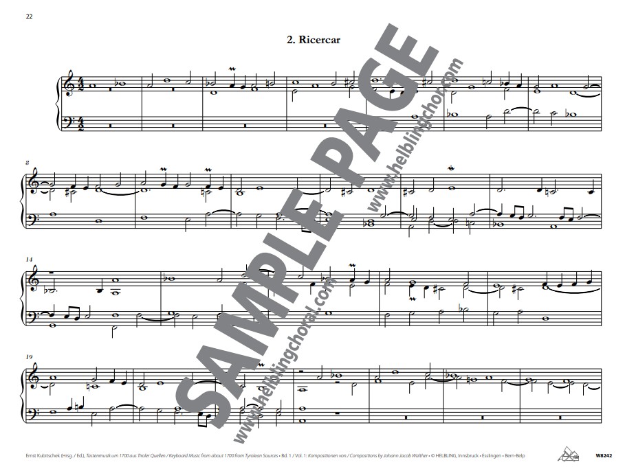 Tastenmusik um 1700 aus Tiroler Quellen Band 1