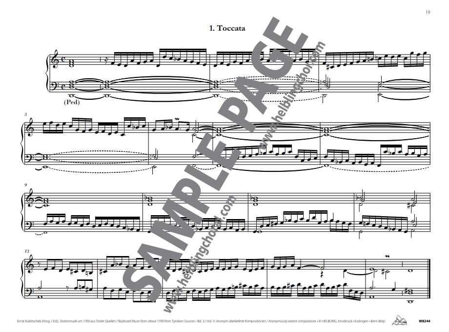Tastenmusik um 1700 aus Tiroler Quellen Band 3