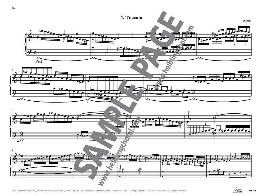 Tastenmusik um 1700 aus Tiroler Quellen Band 4