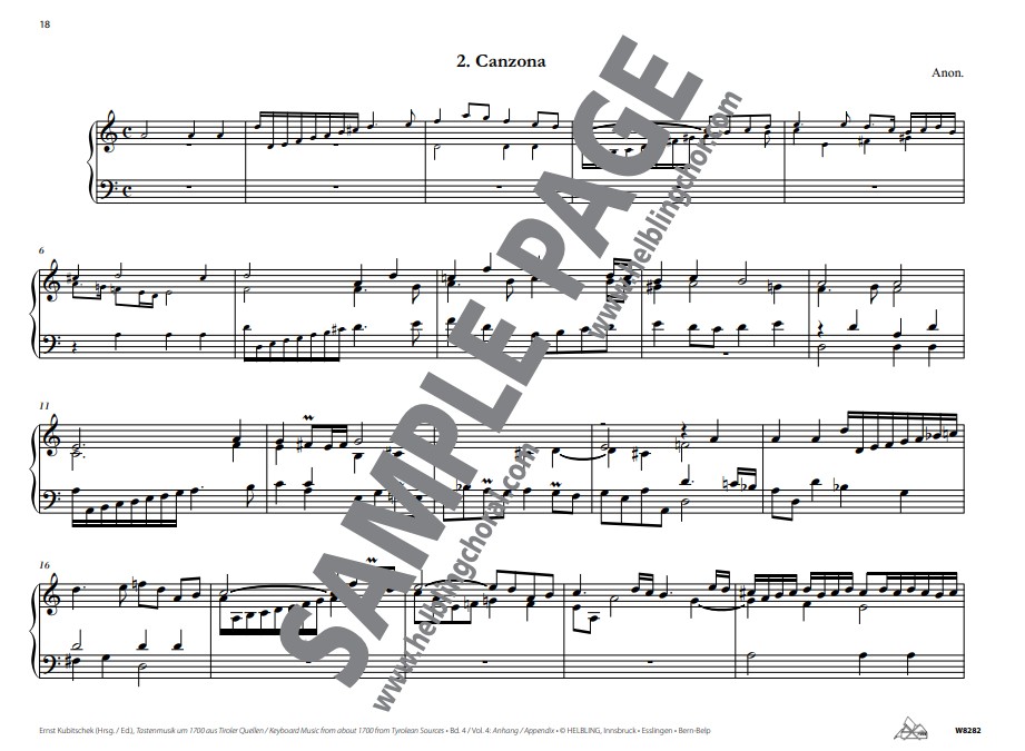 Tastenmusik um 1700 aus Tiroler Quellen Band 4