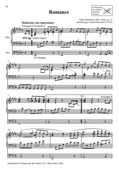 Fünf Orgeltranskriptionen