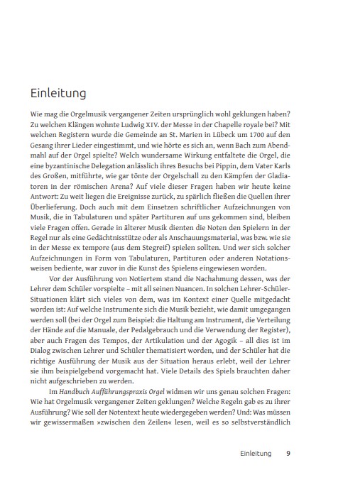 Handbuch Aufführungspraxis - Orgel Band 1