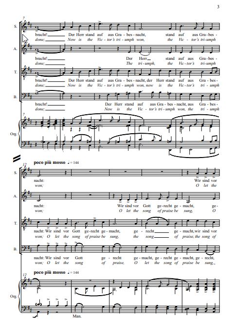 Mein Jesus lebt / The strife is o'er