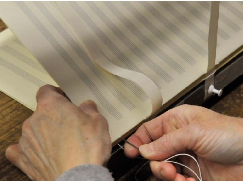 Notenschreibbuch handgebunden 14 Systeme