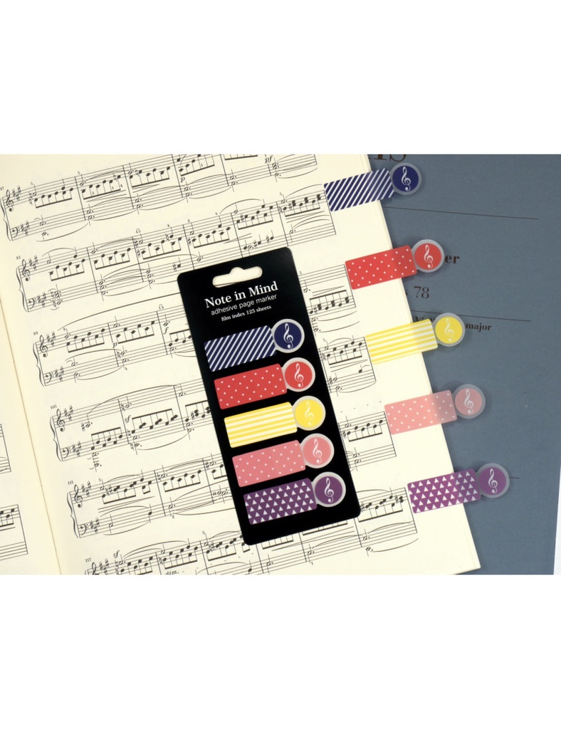 Page Marker Violinschlüssel bunt