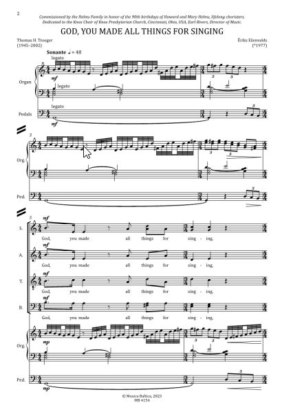 God you made all things for singing